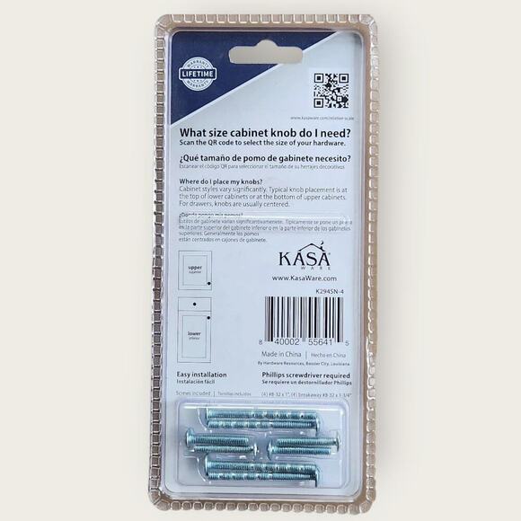 KASA Wear Cabinet Knobs Satin Nickel Home Hardware DIY (4 knobs in one pack) - Picture 3 of 4